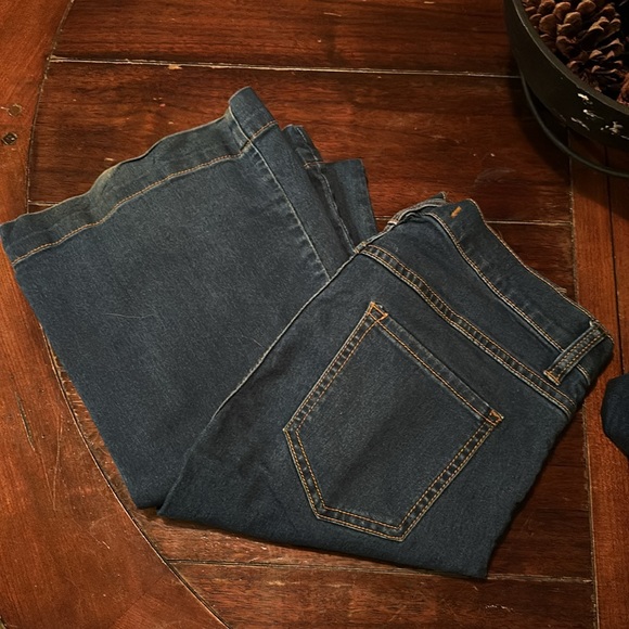 Free People superflare dark wash denim - Picture 6 of 7